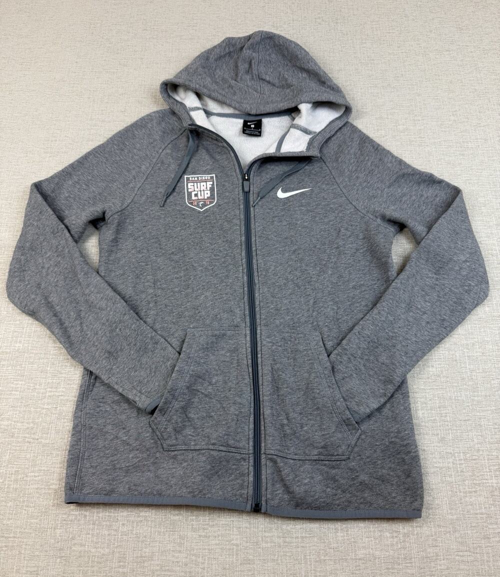 Nike San Diego Surf Cup 2018 Hoodie Men’s Medium Gray Full Zip Soccer